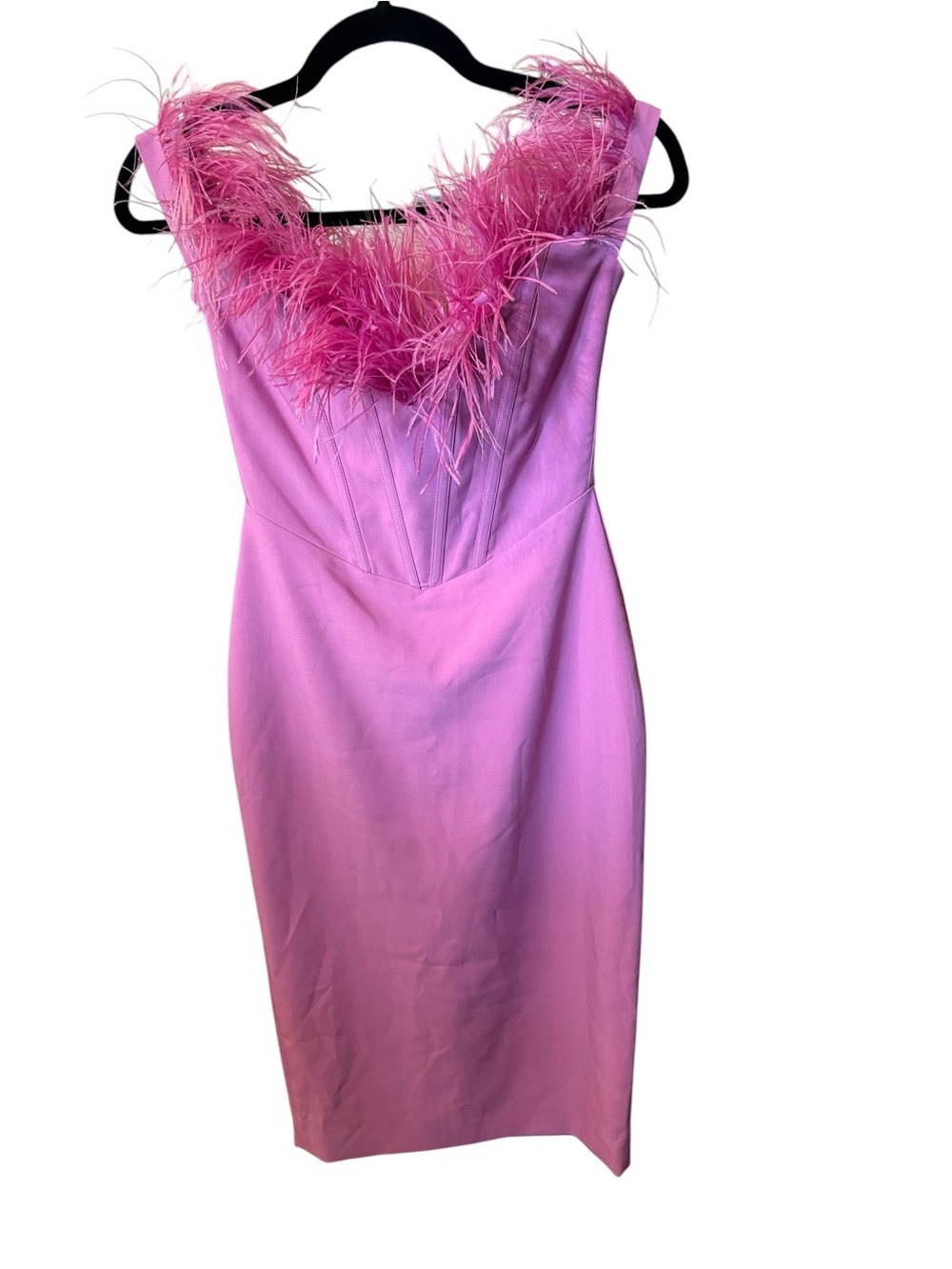 Miss Circle Lilac Feather Dress